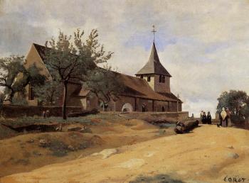 Jean-Baptiste-Camille Corot : The Church at Lormes